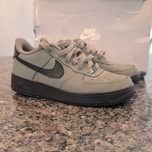 Nike Green and Black Sneakers Air Force 1